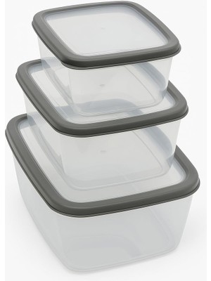 Storemax 3’lü Sızdırmaz Saklama Kabı Seti | 1600ML + 2800ML + 4600ML | Şeffaf Plastik Yemek Kabı | Gıda Saklama & Mutfak Organizer Kutusu | Mikrodalga ve Buzdolabı Uyumlu