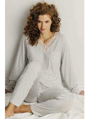 Ayyıldız 55820 Gri Pijama Takımı