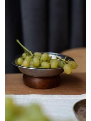 Storemax & Ahşap Ayaklı 15,5 cm Çerez Meyve Kuruyemiş Sunum Kase Stand