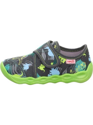 Superfit Bubble Çocuk Ev Kreş Ayakkabısı - Gri Yeşil 006273-2010