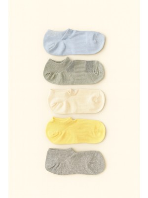 Katia & Bony Unisex 5'li Basic Step Çorap Gri Mix