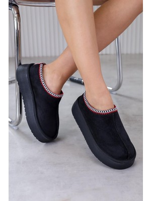 ST1071  Model 3  cm Tabanlı Yeni Sezon Kısa Bot Sıyah