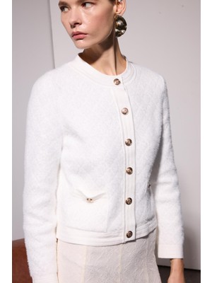 Missemramiss Misssemramiss 4938 Düğme Detay Midi Triko Hırka