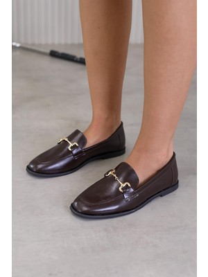 Cont Model Yeni Sezon Babet Loafer Kahve