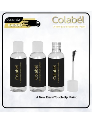 Colabel Opel Kod: 50W Şarap Kırmızı 30ML Rötuş Boya Seti Boya + Vernik