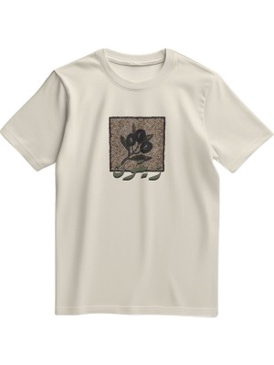 Zaytoon Unisex Kısa Kollu Mozaik Filistin ve Zeytin Dalı Baskılı Tişört S - 2xl T300028