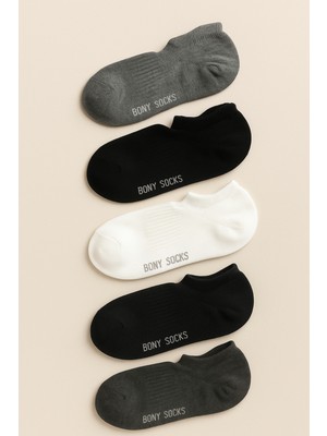 Katia & Bony Unisex 5'li Basic Step Çorap Siyah Mix