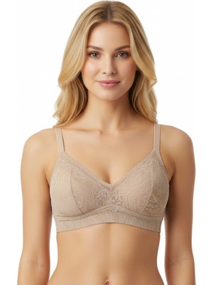 Bonbon Kadın Tül Dantelli Balensiz Spor Sütyen BB2099