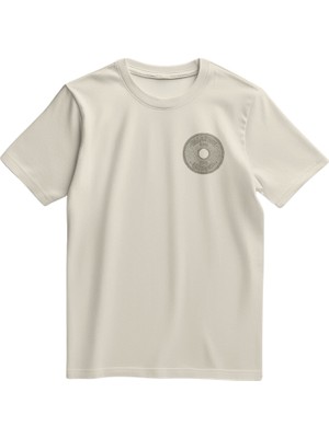 Zaytoon Unisex Kısa Kollu Filistin Eski Gazeti Sayfası Baskılı Tişört S - 2xl T300030