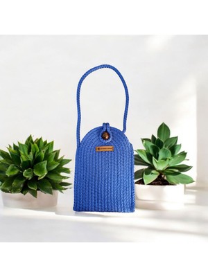 El Emeği Omuz Çapraz Askılı Tress Ip ve Kordon Ip Telefon Çantası