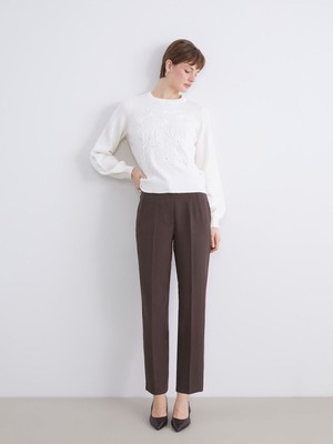 Lc Waikiki Yeni Sezon Yüksek Bel Cigarette Pileli Kadın Pantolon