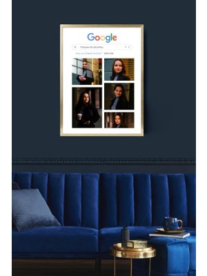 Hediye Metal Baskı Kişiye Özel Çerçeveli Google Metal Poster Tablo