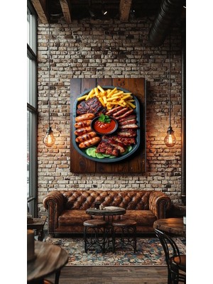 Özkacar Group Kafe Restorant Izgara  Duvar Salon  Dükkan Dekarasyon Kanvas Tablo