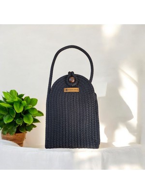 El Emeği Omuz Çapraz Askılı Tress Ip ve Kordon Ip Telefon Çantası