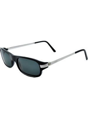 Cartier Cartıer Vıntage Santos Tiki Black Buffalo Horn Sılver Siyah Gümüş Gri Unısex Güneş Gözlüğü T8200486