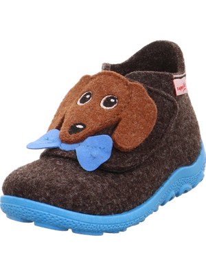 Superfit Happy Octi Çocuk Keçe Panduf - Kahve Köpek 006295-3010