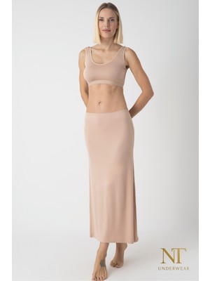 NT Underwear Bambu Uzun Etek Astarı, Maxi Jupon – Doğal Kumaş, Modern Kalıp.