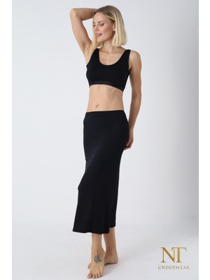 NT Underwear Bambu Uzun Etek Astarı, Maxi Jupon – Doğal Kumaş, Modern Kalıp.