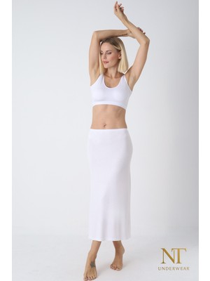 NT Underwear Bambu Uzun Etek Astarı, Maxi Jupon – Doğal Kumaş, Modern Kalıp.