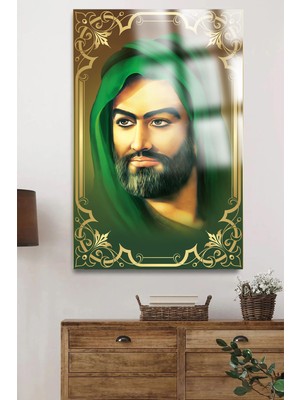 Hz.ali Portesi Kırılmaz Lüks Cam Tablo Ultra Canlı Renkler Ev, Iş Yeri, Ofis Hediyesi