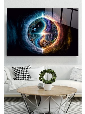 Mistik Enerji Cam Tablo, Dekoratif Cam Tablo