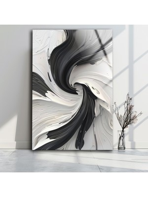 Soyut Cam Tablo , Modern Duvar Dekoru , Giriş Yolu Tablo , Oturma Odası Duvar Dekoru, Asılmaya Hazır