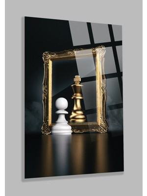 Ultra Yüksek Çözünürlüklü Muhteşem Tasarımlı Satranç Görseli Ev, Ofis Hediyesi