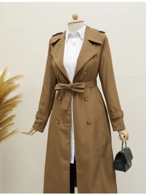 Çamaşır Kenti Astarlı Kemerli Trenckot