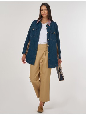 Kayra Jakarlı Denim Ceket 13020