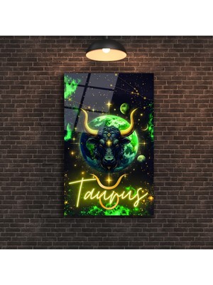 Boğa Burcu (Taurus) Cam Tablo