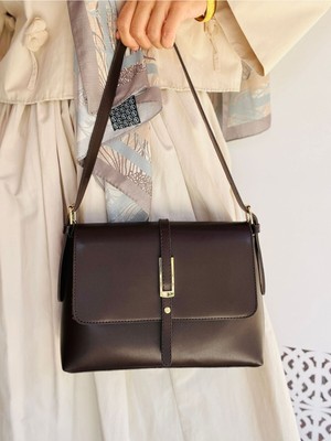 Çanta Trend Kadın Yumuşak Deri Retro Tasarım Şık Omuz Çantası