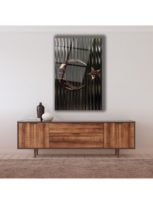 Koyu Leopar Cam Tablo