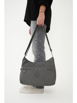 Çanta Trend Sanmorris Kadın Suya Dayanıklı Kumaş 5 Gözlü Çapraz Askılı Okul Seyahat ve Omuz Çantası