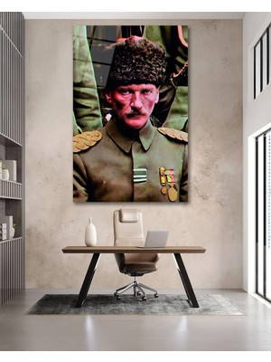 Askerlik Yılları Atatürk Cam Tablo