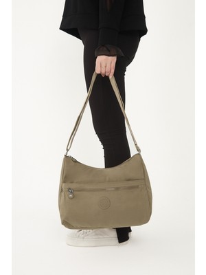 Çanta Trend Sanmorris Kadın Suya Dayanıklı Kumaş 5 Gözlü Çapraz Askılı Okul Seyahat ve Omuz Çantası