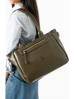 Çanta Trend Suya Dayanıklı Ayarlanabilir Askılı Deri Çok Gözlü Kadın El Kol ve Omuz Çantası