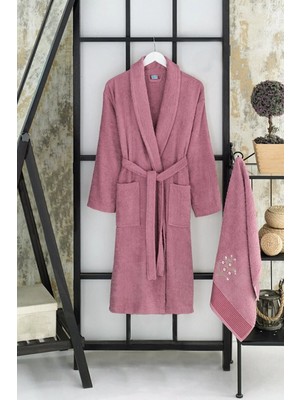 Hrnzafer Tekstil Unisex Pamuklu Bornoz & Havlu Seti – Yumuşak, Emici