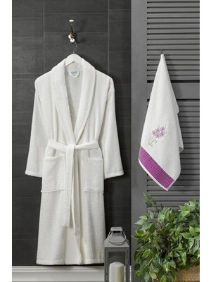 Hrnzafer Tekstil Unisex Pamuklu Bornoz & Havlu Seti – Yumuşak, Emici