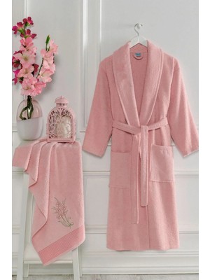 Hrnzafer Tekstil Unisex Pamuklu Bornoz & Havlu Seti – Yumuşak, Emici