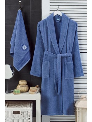 Hrnzafer Tekstil Unisex Pamuklu Bornoz & Havlu Seti – Yumuşak, Emici