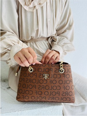 Çanta Trend Polo Of Colors Zincir Askı Detaylı, Ayarlanabilir Uzun Askılı, 4 Gözlü  Kadın Omuz Çantası