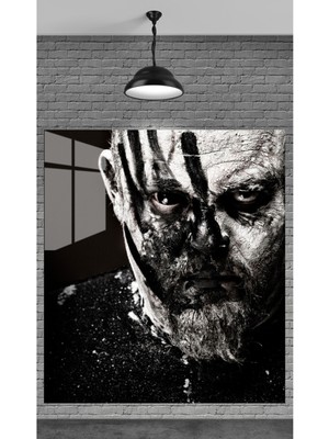 Marsilyan Muhteşem Savaşçı Temperli Cam Üzerine Tablo Sevgilinize Yılbaşı Hediye