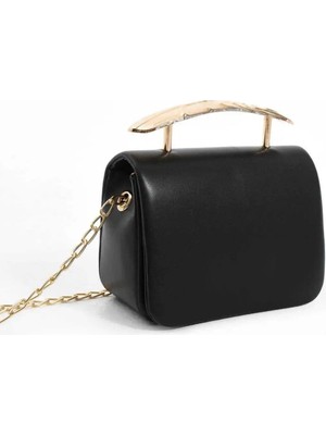 Çanta Trend *** Kadın Şık Tasarımlı Siyah El ve Omuz Çantası