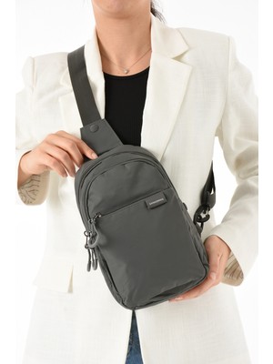 Çanta Trend Unisex Suya Dayanıklı Çapraz Askılı Çok Gözlü Fermuarlı Bel ve Göğüs Çantası Bodybag