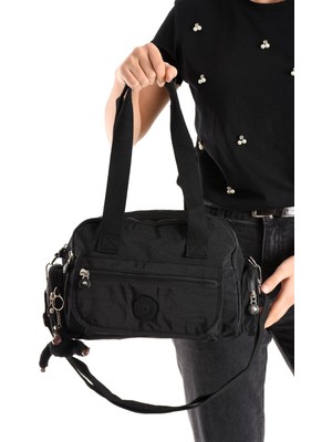 Çanta Trend Ultra Hafif Su Geçirmez Çok Cepli Omuz Çantası Siyah (Model: 571-5M)