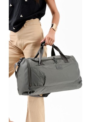 Çanta Trend Ultra Hafif Şik ve Su Geçirmez Büyük Boy Omuz, El Seyahat Çantası Gri Model: (571-13-9H)