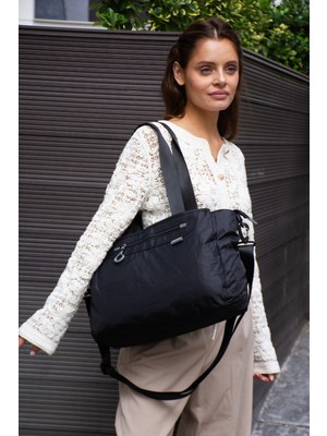 Çanta Trend Kadın Büyük Boy Çok Gözlü Seyahat ve Günlük Suya Dayanıklı El ve Omuz Çantası