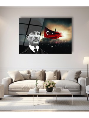 Marsilyan Nuh'un Gemisi Besmele Cam Tablo