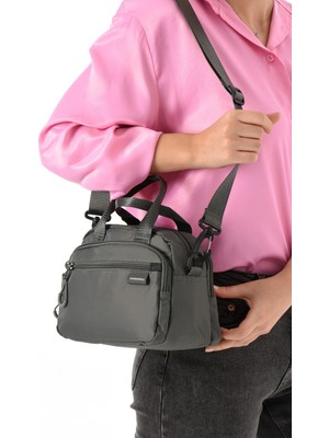 Çanta Trend Unisex Suya Dayanıklı Kumaş Çok Gözlü Çapraz Askılı Okul Seyahat ve Omuz Çantası