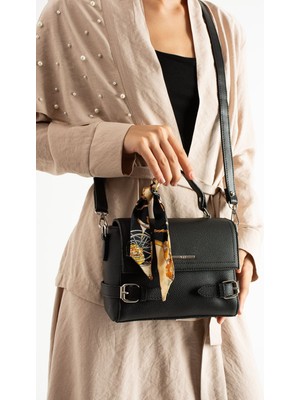 Çanta Trend Fiyonk ve Kemer Detayli Çok Bölmeli Kaliteli Omuz ve Kol Çantası